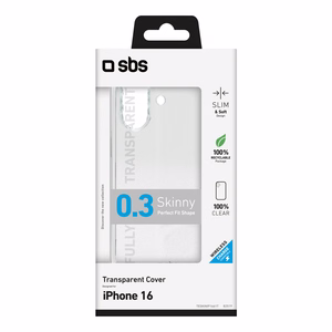 SBS Skinny Cover for iPhone 16 - transparent