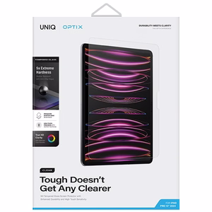 Uniq Optix Clear karkaistu lasi applikaattorilla iPad Pro 13 2024