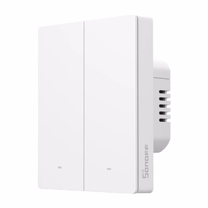 SONOFF M5-2C-80W Wi-Fi Matter älykäs seinäkytkin (2-kanavainen, kehykseen)