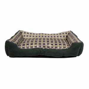 Soft sofa-style dog bed, 90 × 70 × 20 cm, size XL, Green