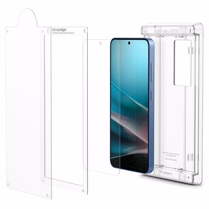 Spigen Elite Shield Ez Fit Samsung Galaxy S25 -puhelimelle läpinäkyvä