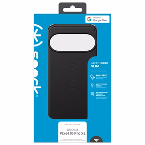 Speck ImpactHero Slim suojakuori Google Pixel 10 Pro XL -laitteelle, musta