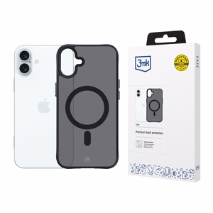 3mk Smoke MagCase MagSafe-tuella iPhone 16 Plus:lle - puoliläpinäkyvä