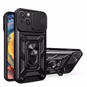 Hybrid Armor Camshield suojakuori Motorola Moto G62 5G:lle panssaroitu kuori kameransuojalla musta