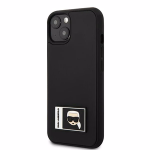 Karl Lagerfeld KLHCP13S3DKPK iPhone 13 mini 5,4 "musta / musta kovakotelo Ikonik Patch