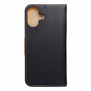 Läppäsuojakuori iPhone 16 PLUS Fancy Book musta / kultainen