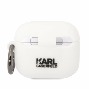 Karl Lagerfeld KLA3RUNCHH AirPods 3 Suojakuori valkoinen/valkoinen Silikoninen Choupette Head 3D