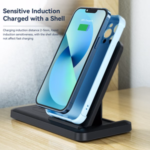 Wireless Charger Essager "JG 4in1" Black 15W (iPhone / Apple Watch / Airpods / Pencil)