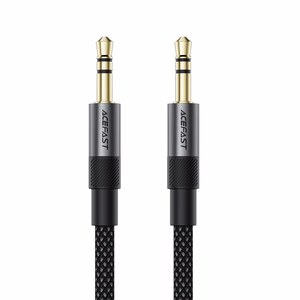 Acefast J10 AUX kaapeli mini jack 3.5mm 1m - musta