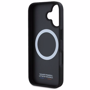 BMW M Perforated And Stitched Line MagSafe Suojakuori iPhone 16:lle - musta