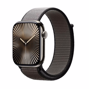 Crong Nylon Apple Watch -urheiluranneke, 44/45/46/49 mm, yönharmaa