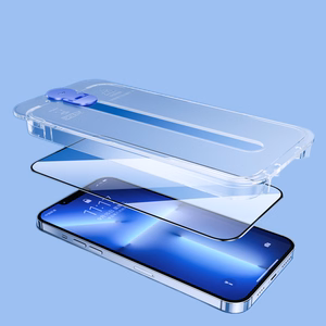 Joyroom Knight glass for iPhone 14 Plus with mounting kit transparent (JR-H11)