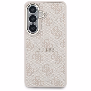 Guess suojakuori 4G Embossed Ring MagSafe Samsung Galaxy S26:lle pinkki