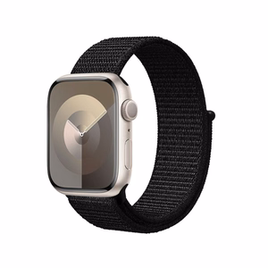 Crong Nylon Reflex Sport strap for Apple Watch 38 / 40 / 41 / 42 mm, black