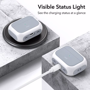 ESR Orbit Halolock MagSafe-suojakuori Apple AirPods Pro 1 / 2:lle - valkoinen