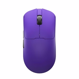 LEOBOG GM3 violetti hiiri latausalustalla