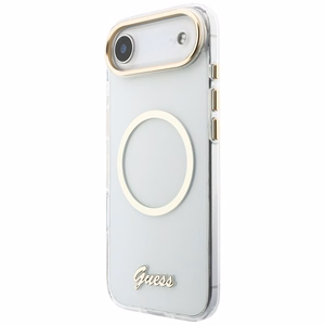 Guess IML Script Metal MagSafe Case for iPhone Air - Clear