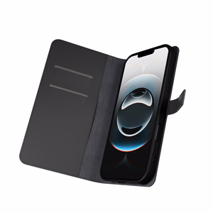 Puro Booklet Case with Flip and Wallet for iPhone 16e/17e - Black