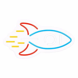 Neolia Neon Plexi LED Rocket Multicolor NNE18
