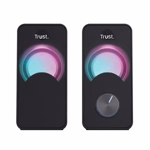 Trust Arys RGB LED illuminated 2.0 speaker set, black