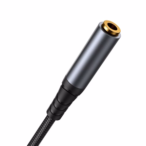Joyroom stereo audio-kaapeli AUX 3.5 mm mini jack (uros) - mini jack (naaras) 1.2 m musta (SY-A09)