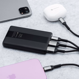 Ulkoinen akku Forcell F-Energy Energo P10K2 QC3.0 PD 3A 22,5W 10000 mAh musta