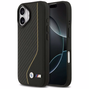 BMW M Carbon Line & Logo MagSafe Suojakuori iPhone 17:lle keltainen