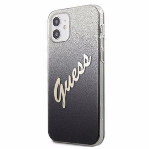 Guess GUHCP12SPCUGLSBK iPhone 12 mini 5.4" black/black hardcase Glitter Gradient Script