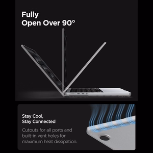 Spigen AirSkin Case for MacBook Pro 14" 2021 / 2023 / 2024 / 2025 / 2026 - Transparent Matte