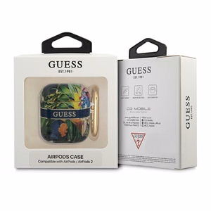 Guess GUA2HHFLB AirPodsin suojus sininen/sininen Kukkahihna-mallisto