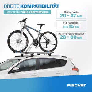 Kattoon asennettava polkupyöräteline Fischer Xtreme