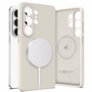 Tech-Protect Silicone MagSafe suojakuori Samsung Galaxy S26 Ultra:lle beige