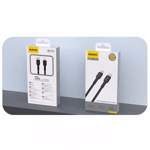 Dudao L9X 30W USB-C - Lightning Kaapeli 2m - Musta