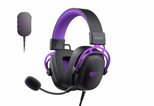 Havit H2002C+U - pelikuulokkeet (mustanvioletti)