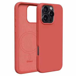 Etteri Silikoninen Mag suojakuori iPhone 16 Pro Max 6,9:lle vadelmanpunainen