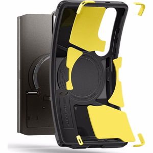 Spigen Tough Armor MagSafe suojakuori Samsung Galaxy S25 Ultra -puhelimelle - harmaa