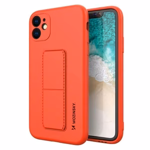 Wozinsky Kickstand Case silikoninen suojakuori jalustalla Xiaomi Redmi 10X 4G / Xiaomi Redmi Note 9 punainen
