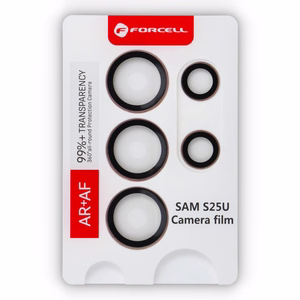 Kameran lasi Samsung S25 Ultra:lle Forcell Premium titanium ruusukulta