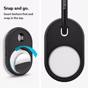 Spigen Vault Suojakuori Apple AirTag -laitteelle - mattamusta
