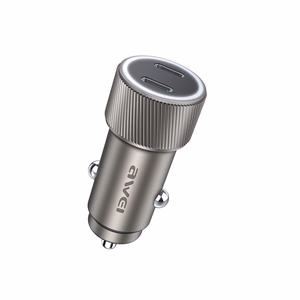 Autolaturi Awei C-858 33W 2xUSB-C Musta