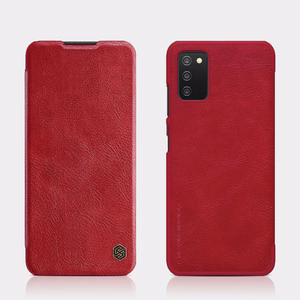 Nillkin Qin nahkainen holsteri tapauksessa Samsung Galaxy A03s musta