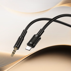 Borofone AUX-kaapeli BL25 Nice - Lightning - 3,5mm jack - 1 metri musta