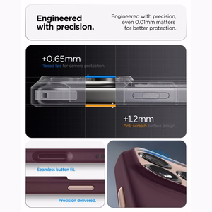 Spigen Nano Pop MagSafe  iPhone 18 Pro / 17 Pro kuori, tumma kirsikanpunainen