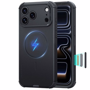ESR Cyber Tough MagSafe -suojakuori iPhone 18 Pro / 17 Pro – musta