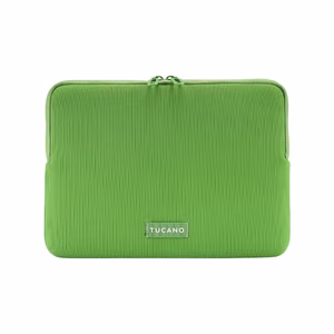 Tucano Colore2 neoprene laptop sleeve for MacBook Air 13-inch (M5/M4/M3/M2/M1, 2026–2018), MacBook Pro 13-inch and 12-inch laptops, green