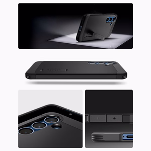 Spigen Tough Armor MagSafe suojakuori Samsung Galaxy S25 -puhelimelle musta