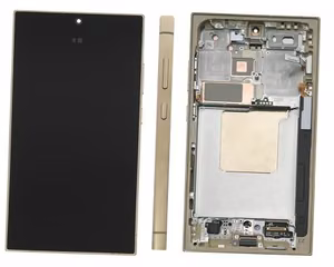 LCD-näyttö Samsung S928 S24 Ultra kosketusnäytöllä ja kehyksellä Titanium Yellow alkuperäinen (käytetty Grade B)