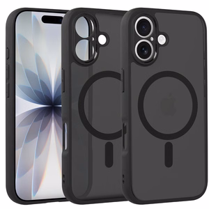 Täysmatta magneettikuori iPhone 17 musta