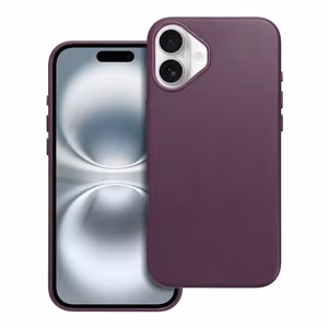 Nahkainen Mag Cover -suojakuori (MagSafe) iPhone 16 Plus:lle violetti