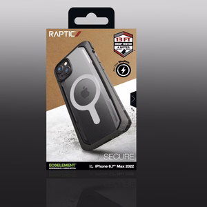 Raptic X-Doria Secure Case iPhone 14 Plus MagSafe panssaroitu suojus musta